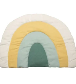 Sebra Strikket Legemadras - Regnbue - 130x85 - Dusty Green