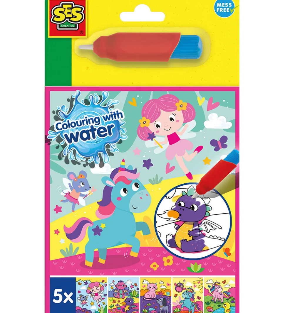 SES Creative - Fantasi Malebog - Farv med Vand
