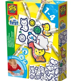 SES Creative - Min Første - Farvelæg Klistermærker