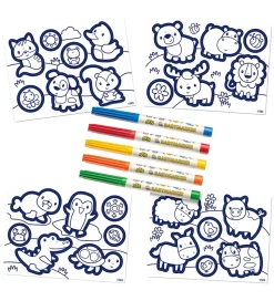 SES Creative - Min Første - Farvelæg Klistermærker