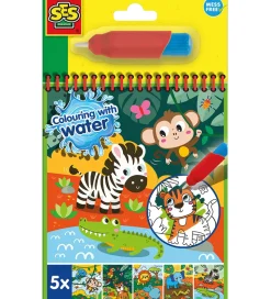 SES Creative - Safari Malebog - Farv med Vand