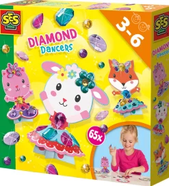 SES Creative Diamantmosaik - Dansende Dyr