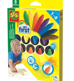 SES Creative Farvekridt - Mine Første - 8 stk