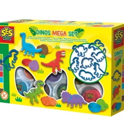 SES Creative Modellervoks - Dino Megasæt med Udstikkere