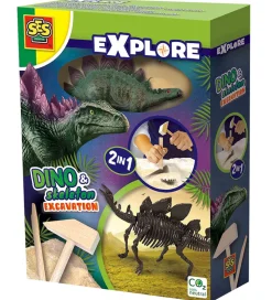 SES Creative Udhug - Explore - Stegosaurus og Skelet
