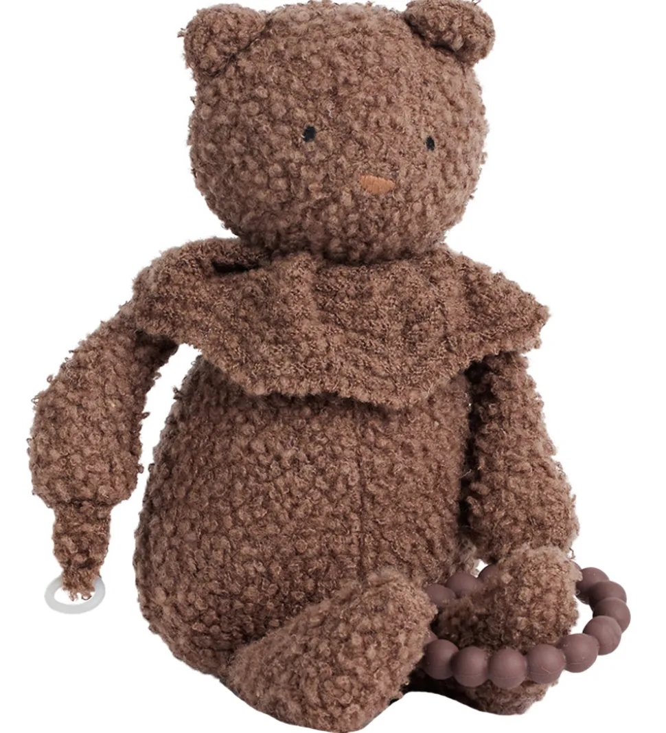 Smallstuff Aktivitets Bamse - Uld - 35 cm - Rose Brown