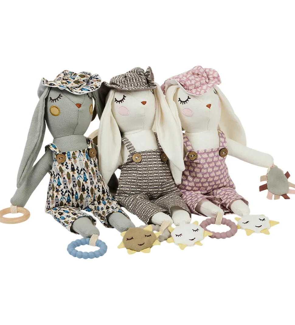 Smallstuff Aktivitetsbamse - Kanin - 30 cm - Rose Rabbit