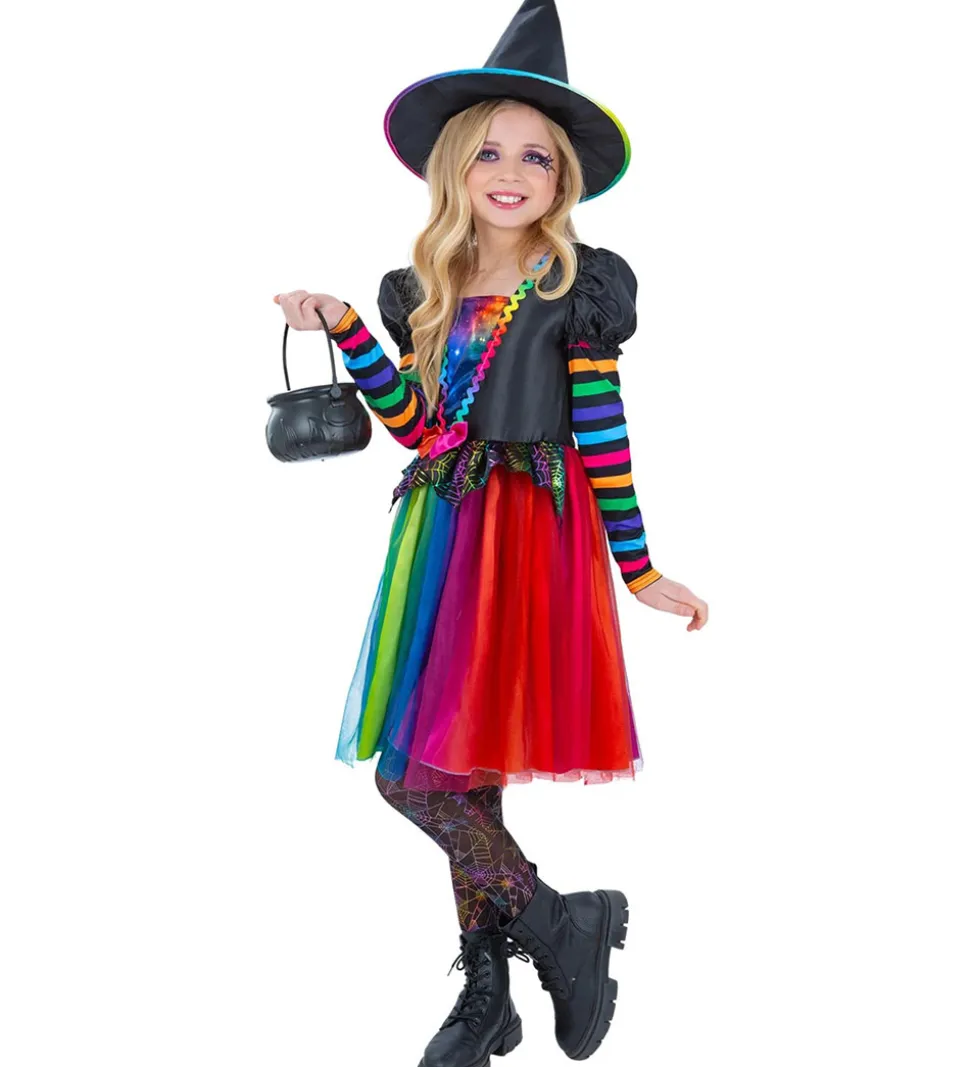 Smiffys Udklædning - Rainbow Witch - Multifarvet