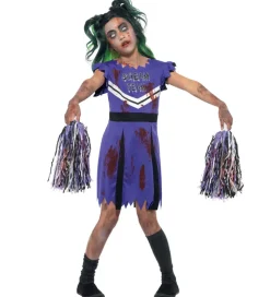 Smiffys Udklædning - Dark Cheerleader - Lilla/Sort