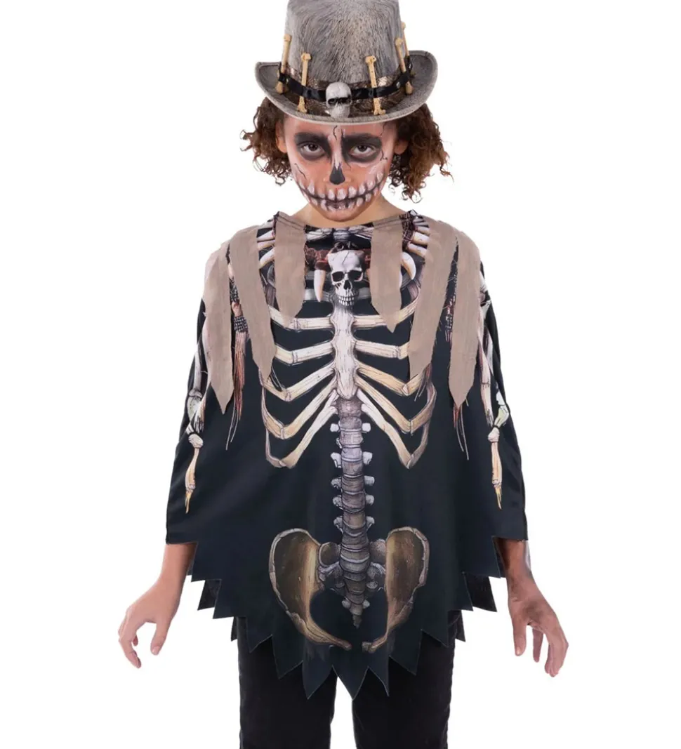 Smiffys Udklædning - Voodoo Witch Doctor Poncho - Brun/Sort