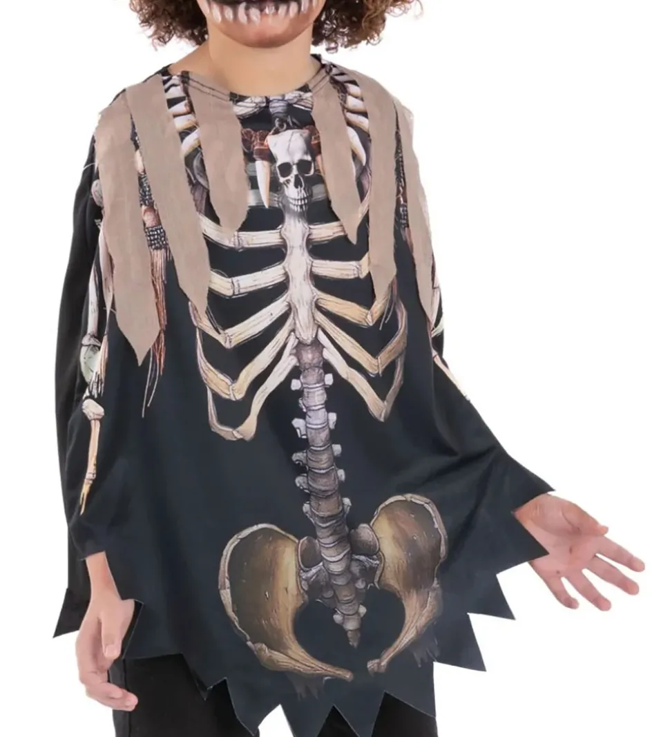 Smiffys Udklædning - Voodoo Witch Doctor Poncho - Brun/Sort