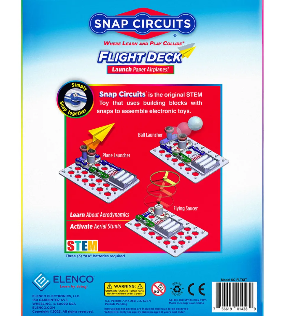 Snap Circuits Flight Deck Sæt - Launch Paper Airplanes