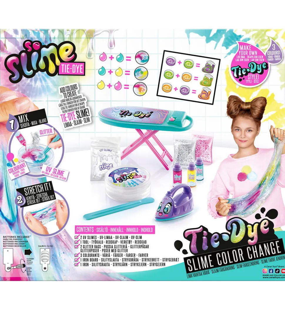 So Slime Slim - Tie Dye Color Change Table & Iron