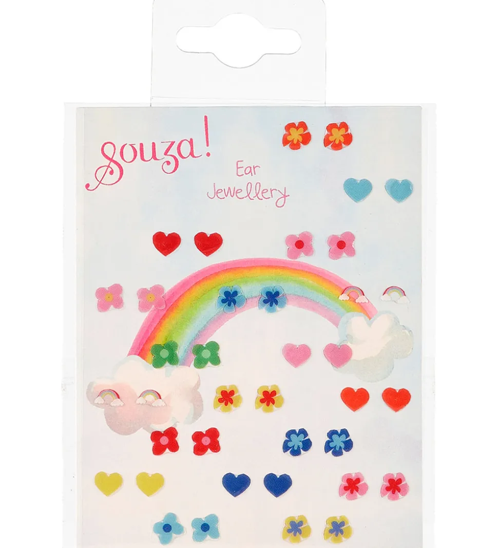 Souza Øreringe Klistermærker - 19 par - Flowers/Hearts