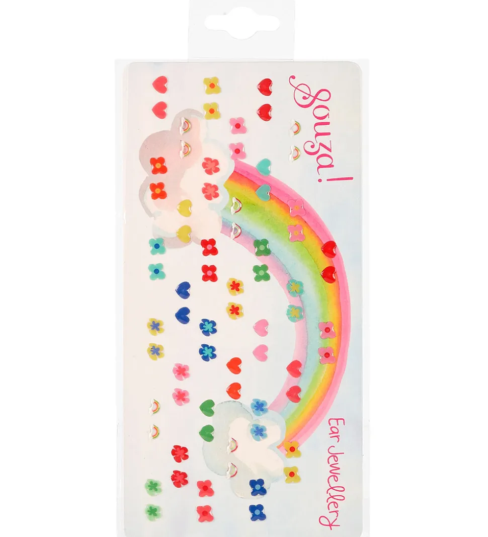 Souza Øreringe Klistermærker - 35 par - Flowers/Hearts