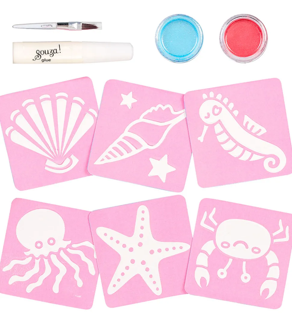 Souza Tatoveringssæt - Glitter - Havfrue