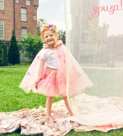 Souza Udklædning - Fe-kappe - Lilyanne - Rosa/Sommerfugle