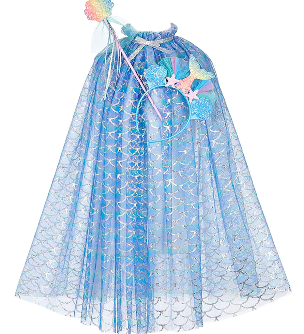 Souza Udklædning - Kappe m. Tryllestav/Hale - Marlya Havfrue - B