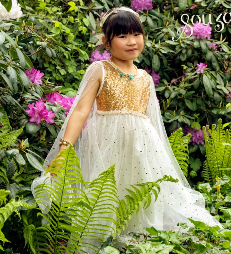 Souza Udklædning - Prinsesse - Dorianne - Hvid/Guld