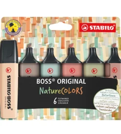 Stabilo Overstregningstuscher - Boss - 6 stk - Nature Colors