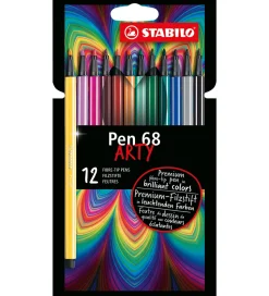 Stabilo Tuscher - Pen 68 Arty - 12 stk. - Multifarvet