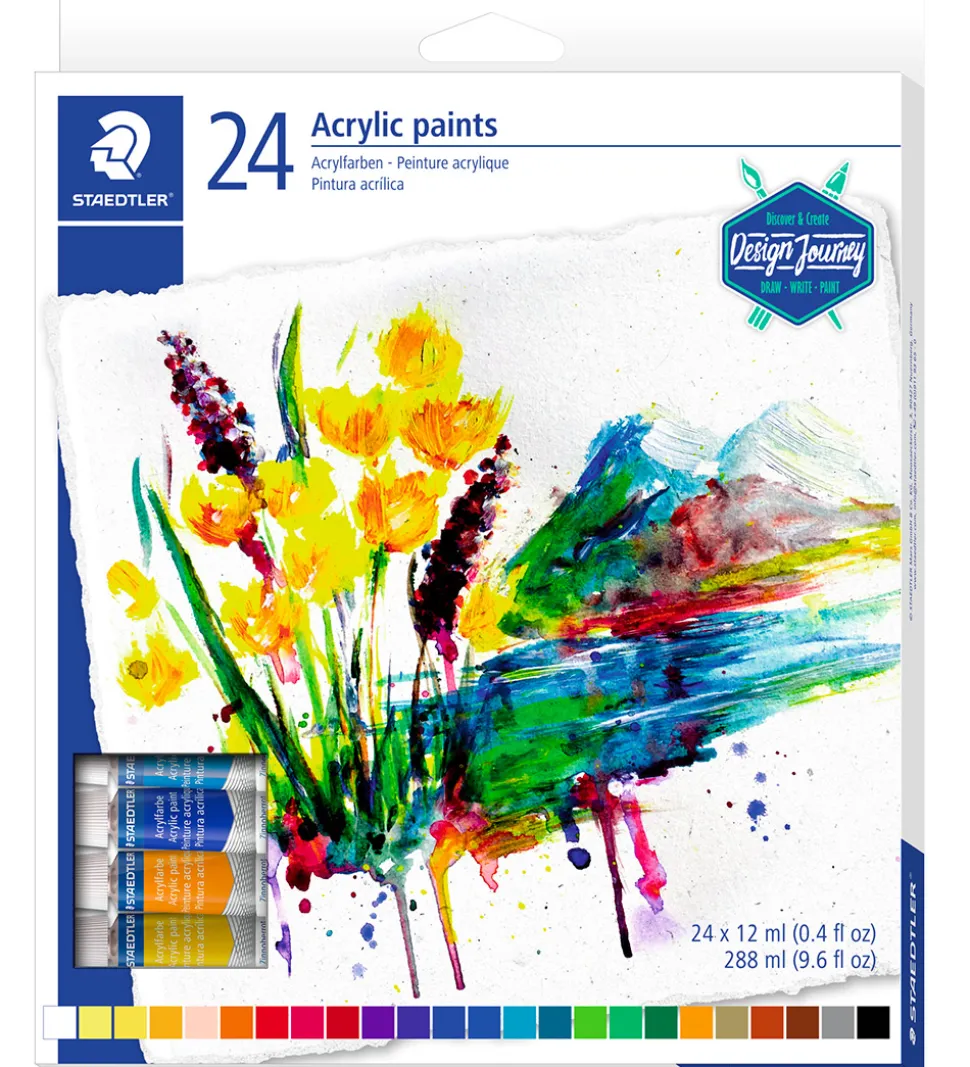 Staedtler Akryl Maling - 24 stk - 12 ml