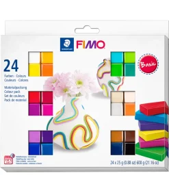 Staedtler FIMO Modellervoks - Soft - 24x25 g - Basic