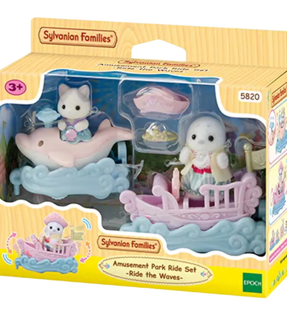 Sylvanian Families - Amusement Park Ride Set - Ride The Waves -