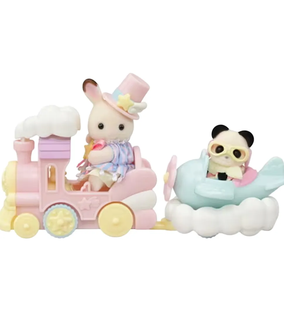 Sylvanian Families - Amusement Park Ride Set - Plane & Train - 5