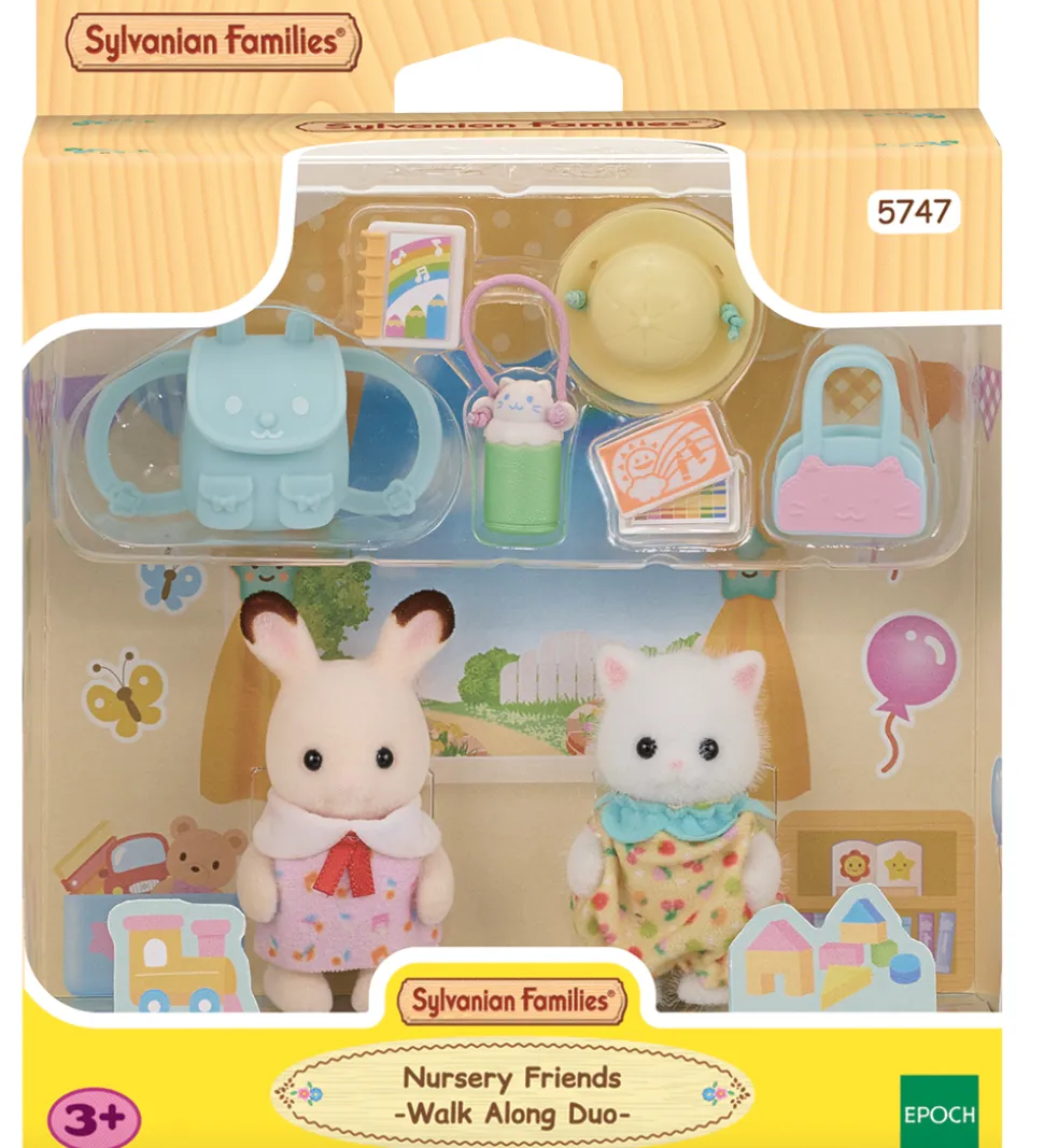 Sylvanian Families - Vuggestuevenner Walk Along Duo - 5747