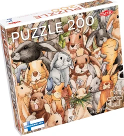 TACTIC Puslespil - 200 Brikker - 43x29 cm - Kaniner
