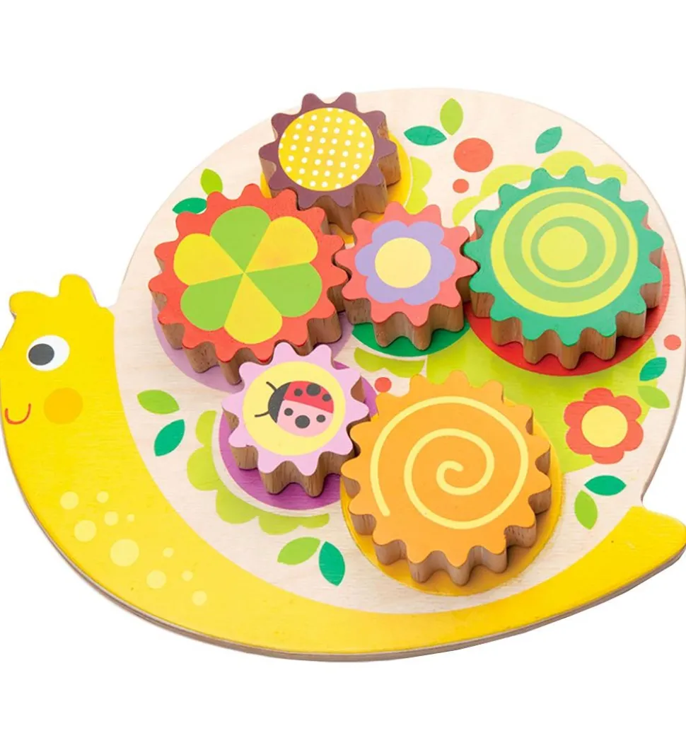 Tender Leaf Trælegetøj - Aktivitetssnegl - 7 Dele