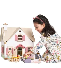 Tender Leaf Trælegetøj - Dukkehus Med Møbler