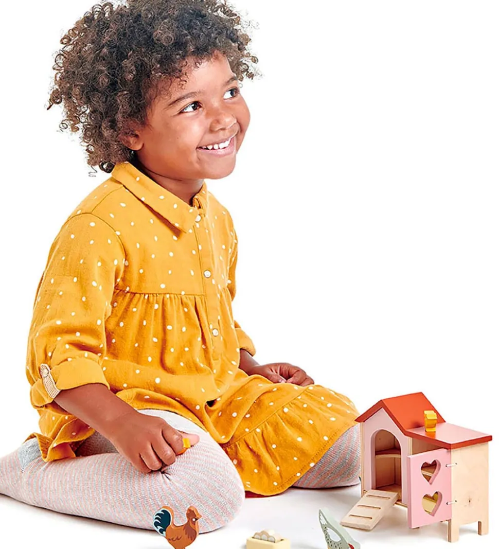 Tender Leaf Trælegetøj - Kæledyrssæt - Dukkehus - Høns