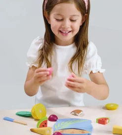 Tender Leaf Trælegetøj - Skærebræt med Tropisk Frugt - 16 Dele