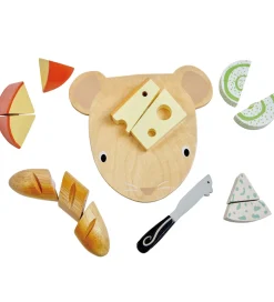 Tender Leaf Trælegetøj - Skærebræt med Ost - 15 Dele
