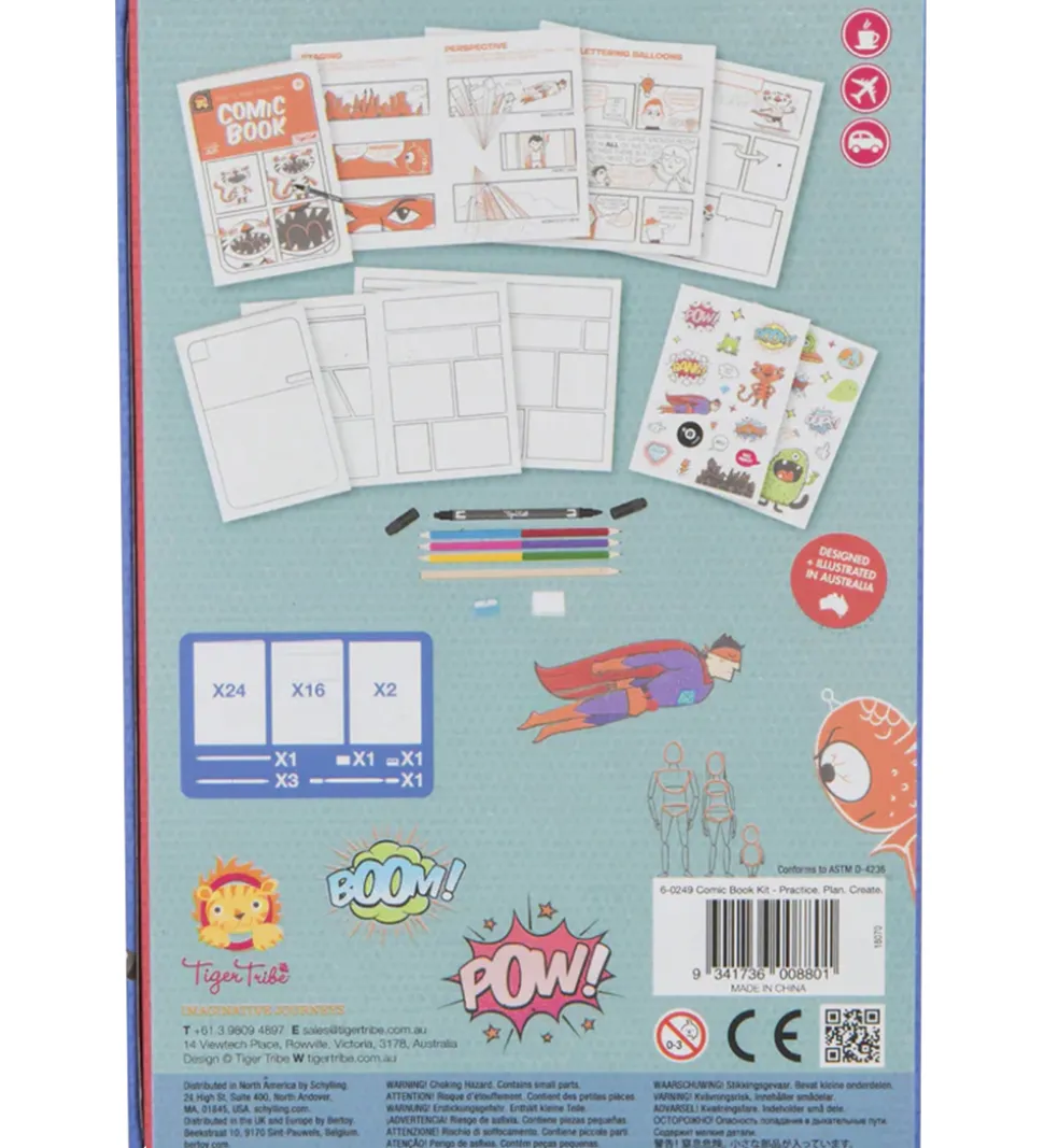 Tiger Tribe Kreasæt - Comic Book Kit