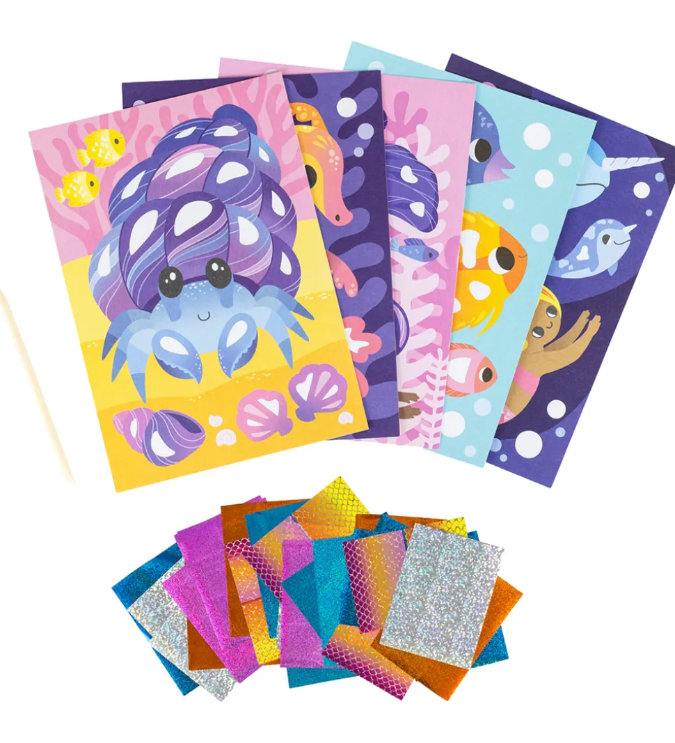 Tiger Tribe Kreasæt - Foil Art - Ocean Magic