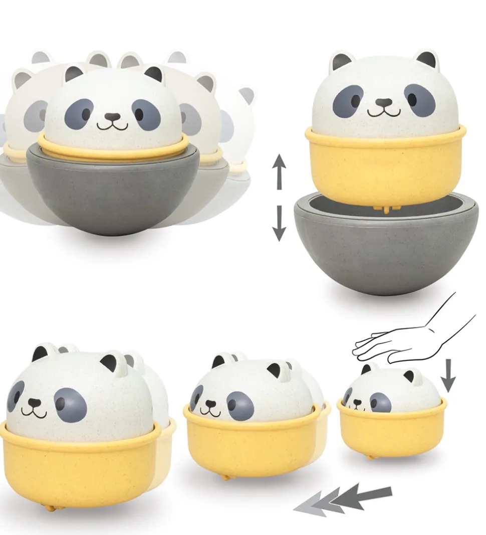 Tiger Tribe Legetøj - Rocking Rollers - Bioplast - 2i1 - Panda