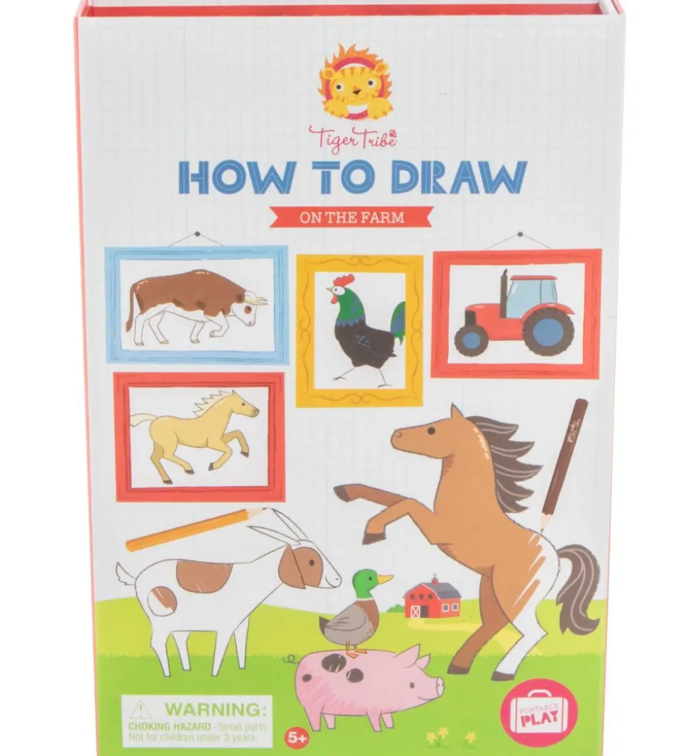 Tiger Tribe Tegnesæt - Lær at Tegne - On The Farm