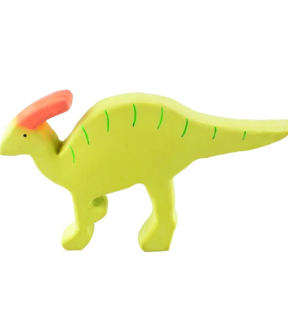 Tikiri Bidelegetøj - Naturgummi - Dino - Grøn