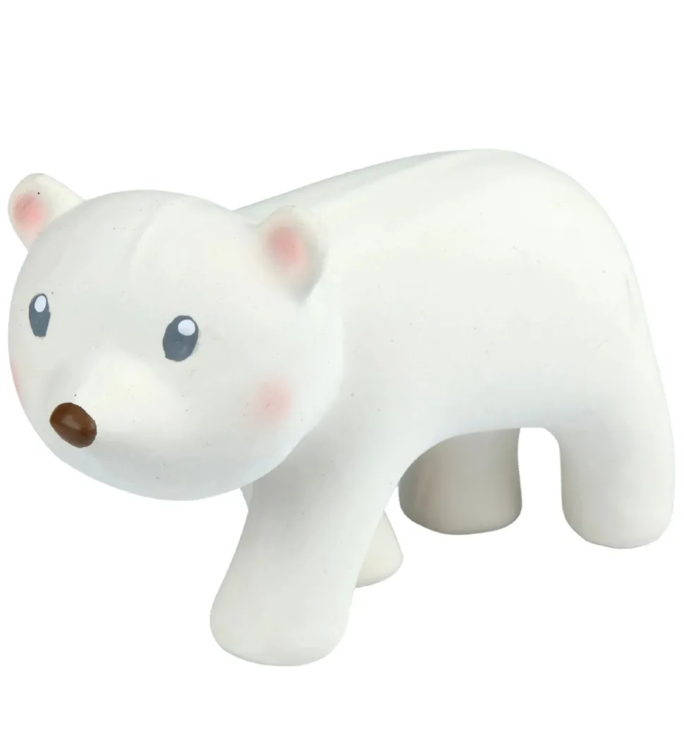Tikiri Bidelegetøj - Naturgummi - Isbjørn