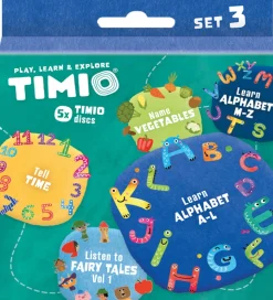TIMIO Disksæt 3 - Eventyr, Alfabetet, Grøntsager og Tiden