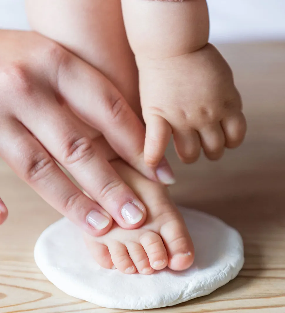 Tiny Love Aftryksæt - Hånd/Fod - Dobbeltramme - Hvid