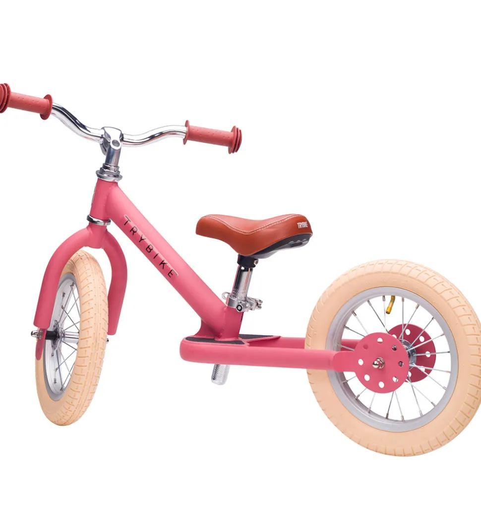 TryBike Løbecykel - Steel - Vintage Edition - Rosa