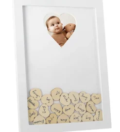 Vanilla Copenhagen Gæstebog - Ramme m. Hjerte - Hvid