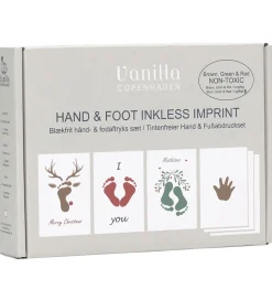 Vanilla Copenhagen Hånd- og Fodaftryksæt - Brun/Grøn/Rød