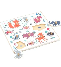 Vilac Træpuslespil - 12 Brikker - Skovens Dyr