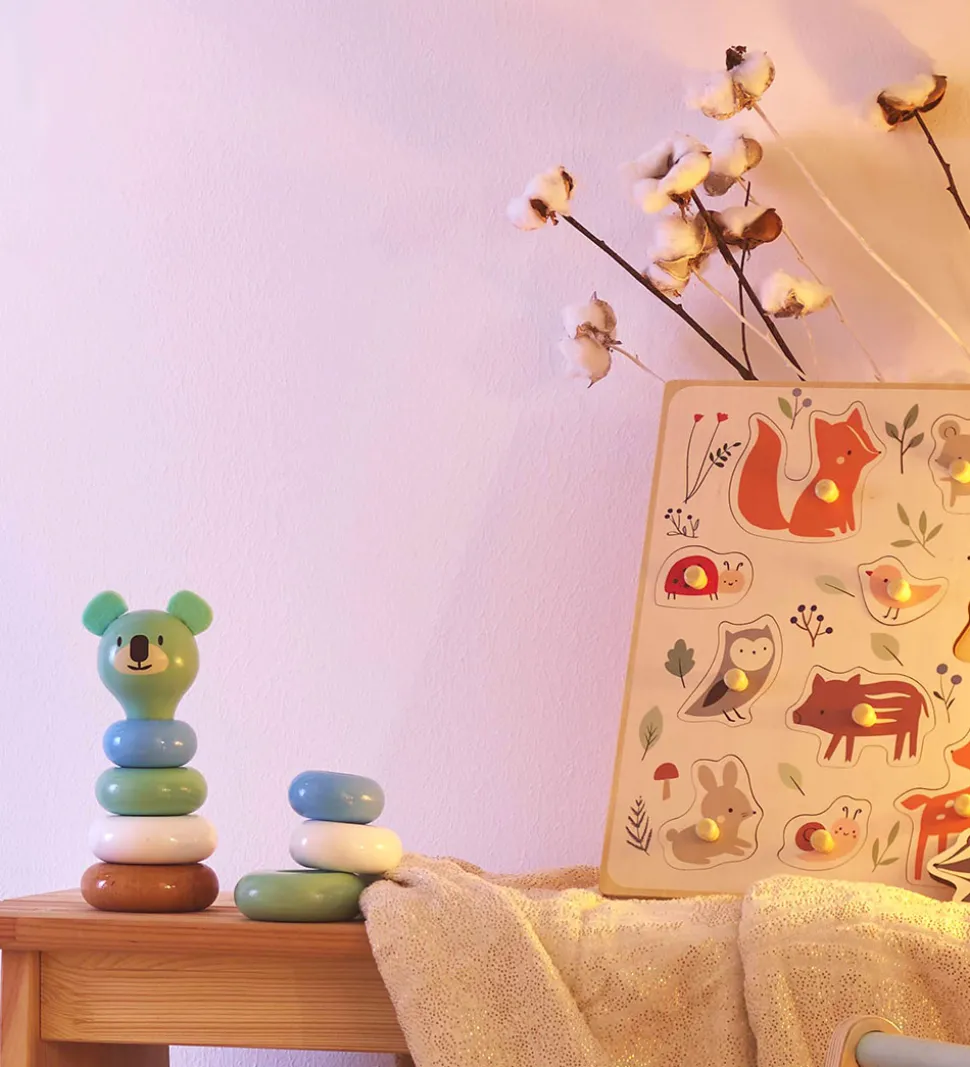 Vilac Træpuslespil - 12 Brikker - Skovens Dyr