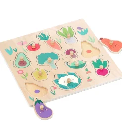 Vilac træpuslespil - 12 Brikker - Grøntsager